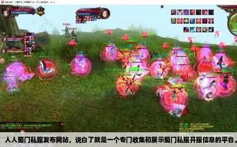 人人蜀门私服发布网站，说白了就是一个专门收集和展示蜀门私服开服信息的平台。这类网站不生产游戏，只做信息聚合，把各个私服服务器的开服时间、版本特色、充值比例、玩家群号等列出来，方便想玩私服的人挑服。你打开这种站，满屏都是“今日新服”“首区首服”“长久稳定”之类的标签，旁边还挂着滚动公告和客服QQ。它跟官方游戏官网完全是两码事，更像是私服圈里的信息集市。